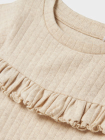 NAME IT Langærmet Bluse Peyote Melange